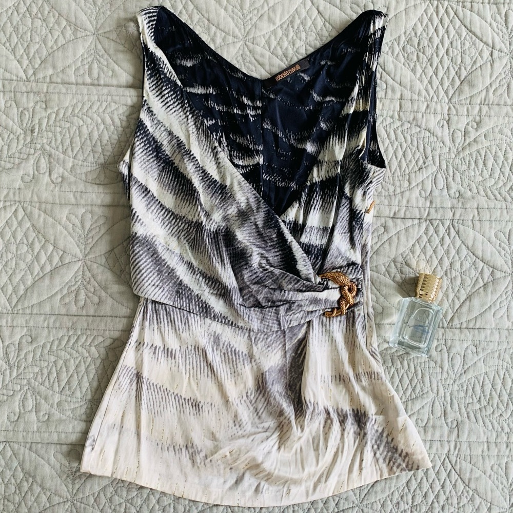 ROBERTO CAVALLI SILK TOP
